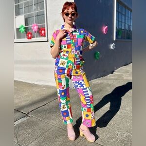 Nooworks twill coverall jumpsuit in wormiverse